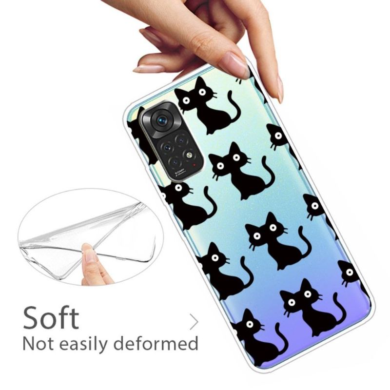 Coque Xiaomi Redmi Note 11 / 11S Chats Noirs