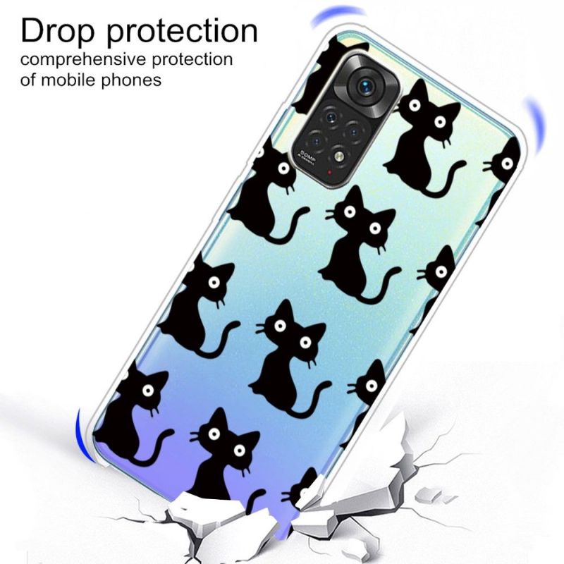 Coque Xiaomi Redmi Note 11 / 11S Chats Noirs