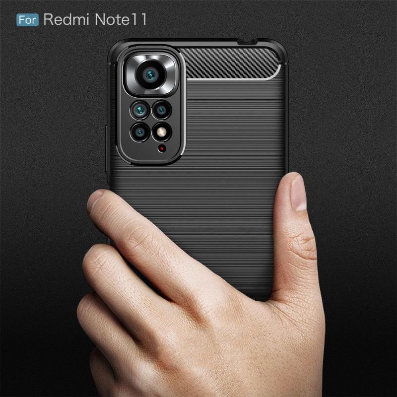 Coque Xiaomi Redmi Note 11 / 11S effet brossé silicone