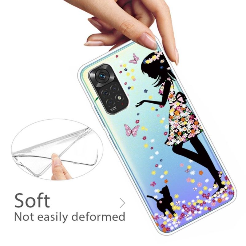 Coque Xiaomi Redmi Note 11 / 11S fille en fleur