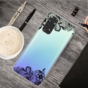 Coque Xiaomi Redmi Note 11 / 11S fleur dentelle