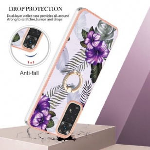 Coque Xiaomi Redmi Note 11 / 11S Fleurs Exotiques avec bague