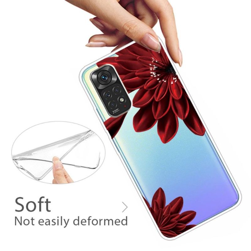 Coque Xiaomi Redmi Note 11 / 11S Pétales Rouges