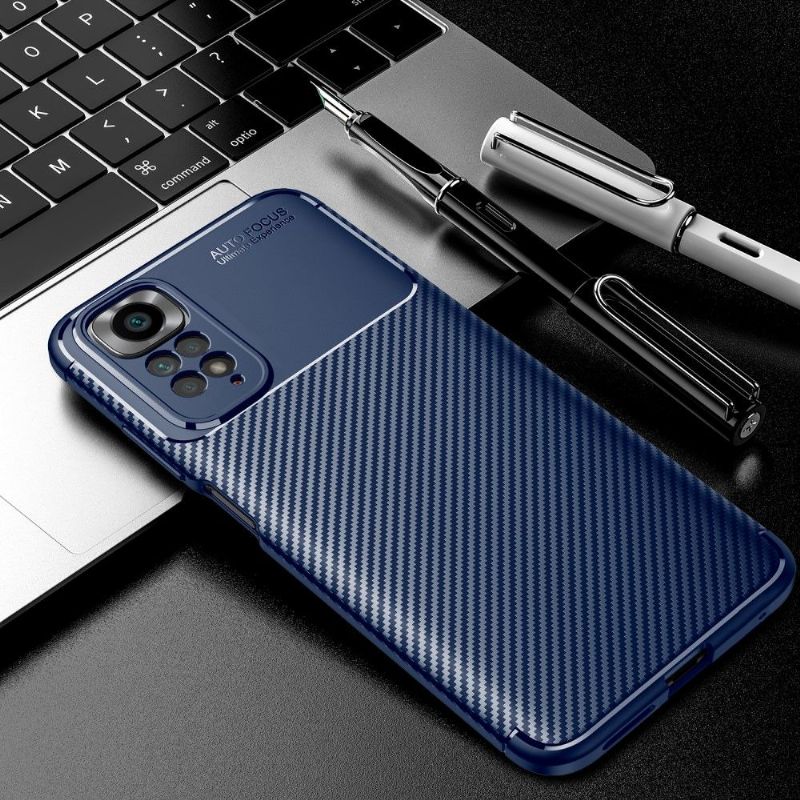 Coque Xiaomi Redmi Note 11 / 11S style fibre de carbone