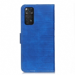 Housse Xiaomi Redmi Note 11 / 11S Aspect Croco coutures