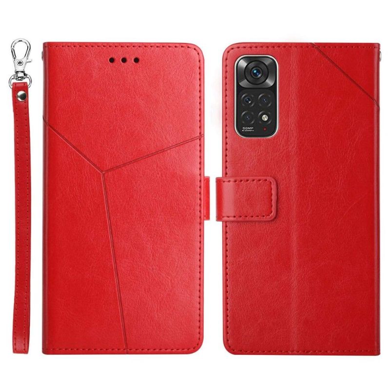 Housse Xiaomi Redmi Note 11 / 11S effet cuir Y Lines