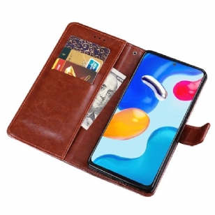 Housse Xiaomi Redmi Note 11 / 11S IDEWEI Folio Effet Cuir