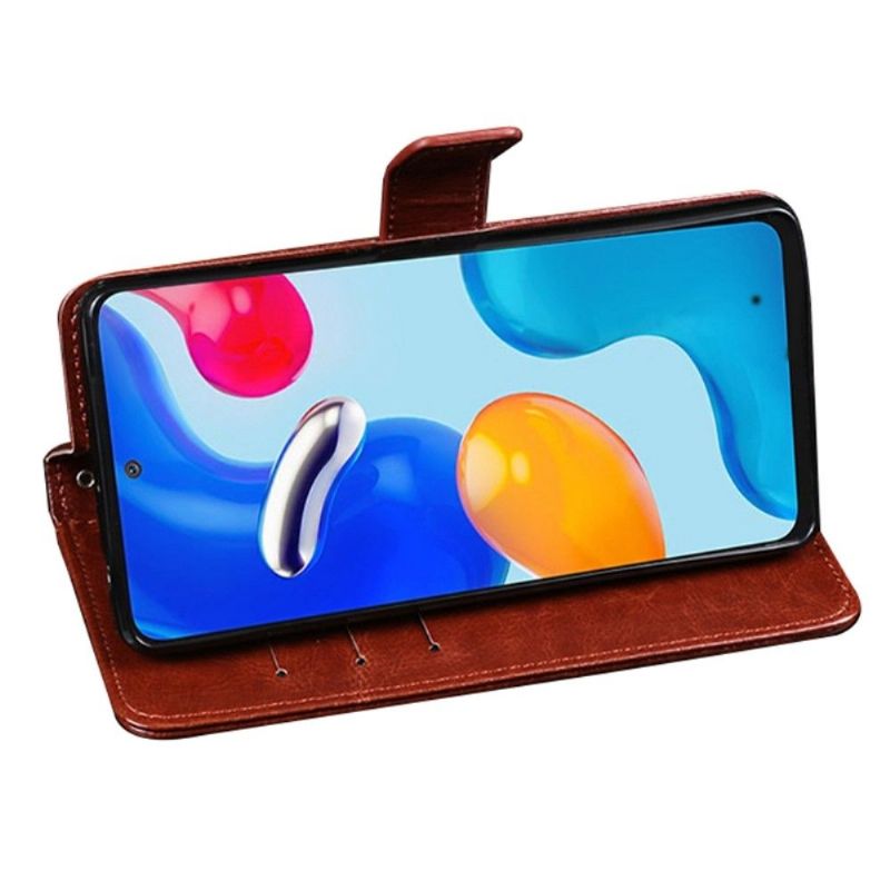 Housse Xiaomi Redmi Note 11 / 11S IDEWEI Folio Effet Cuir