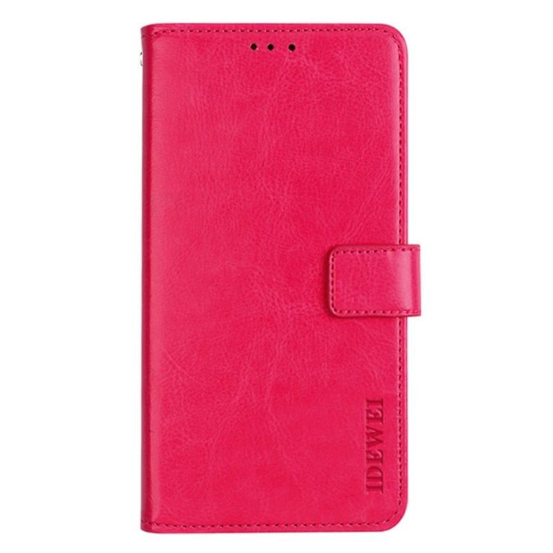 Housse Xiaomi Redmi Note 11 / 11S IDEWEI Folio Effet Cuir