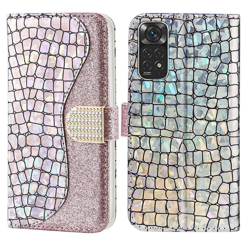 Housse Xiaomi Redmi Note 11 / 11S Luxury Croco Paillettes