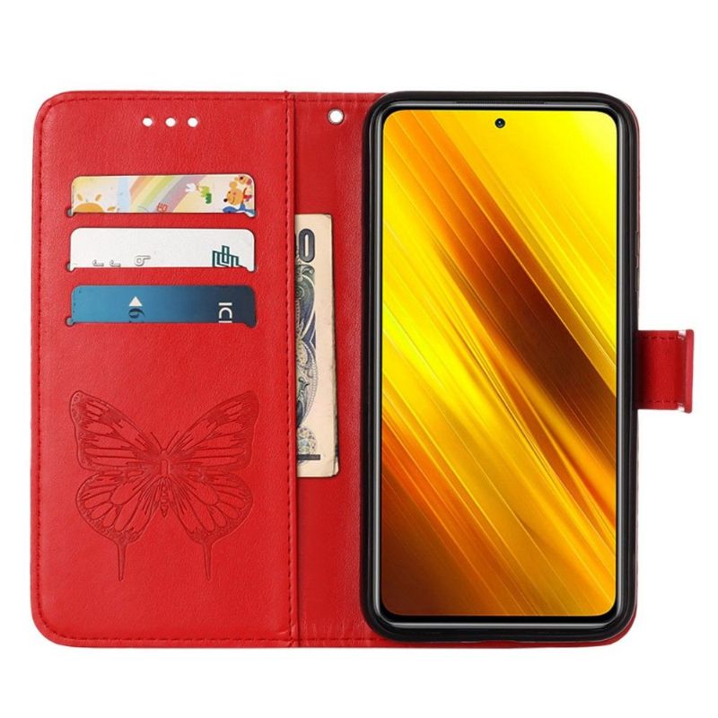 Housse Xiaomi Redmi Note 11 / 11S Papillon Fleur Porte-Cartes