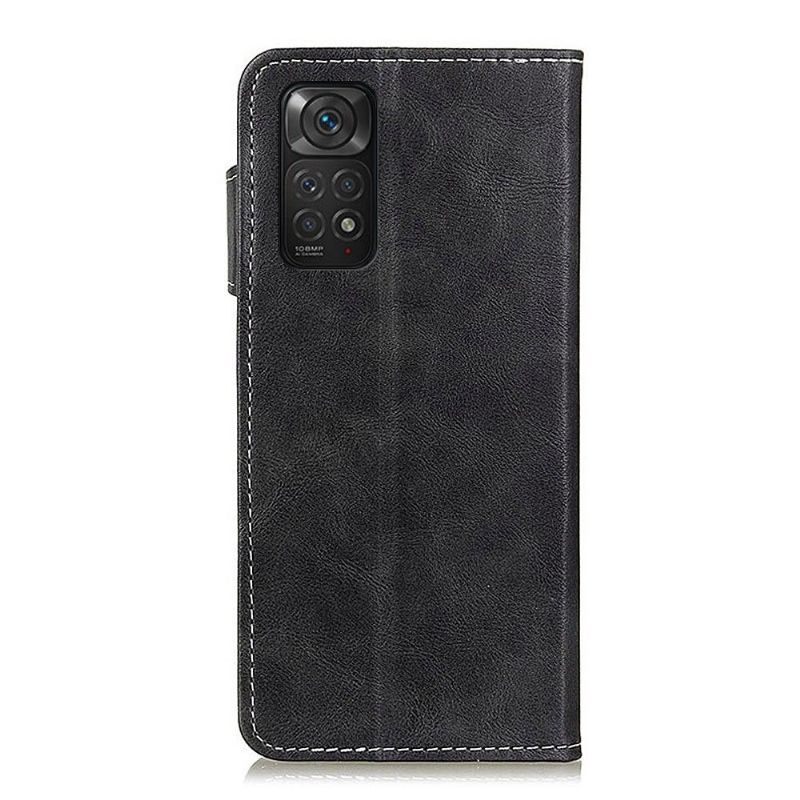 Housse Xiaomi Redmi Note 11 / 11S S Shape effet cuir coutures apparentes