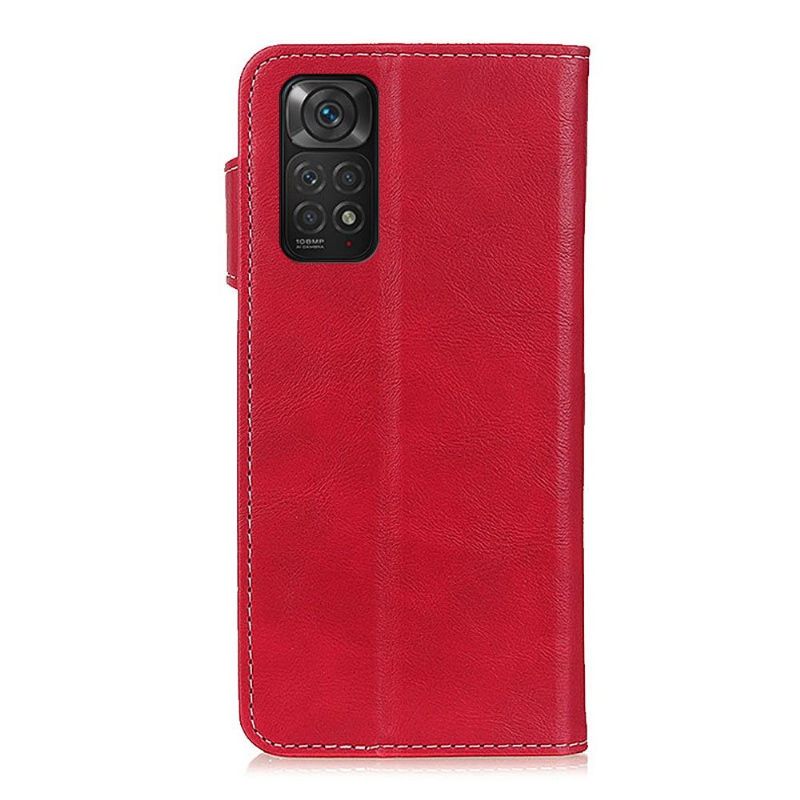 Housse Xiaomi Redmi Note 11 / 11S S Shape effet cuir coutures apparentes