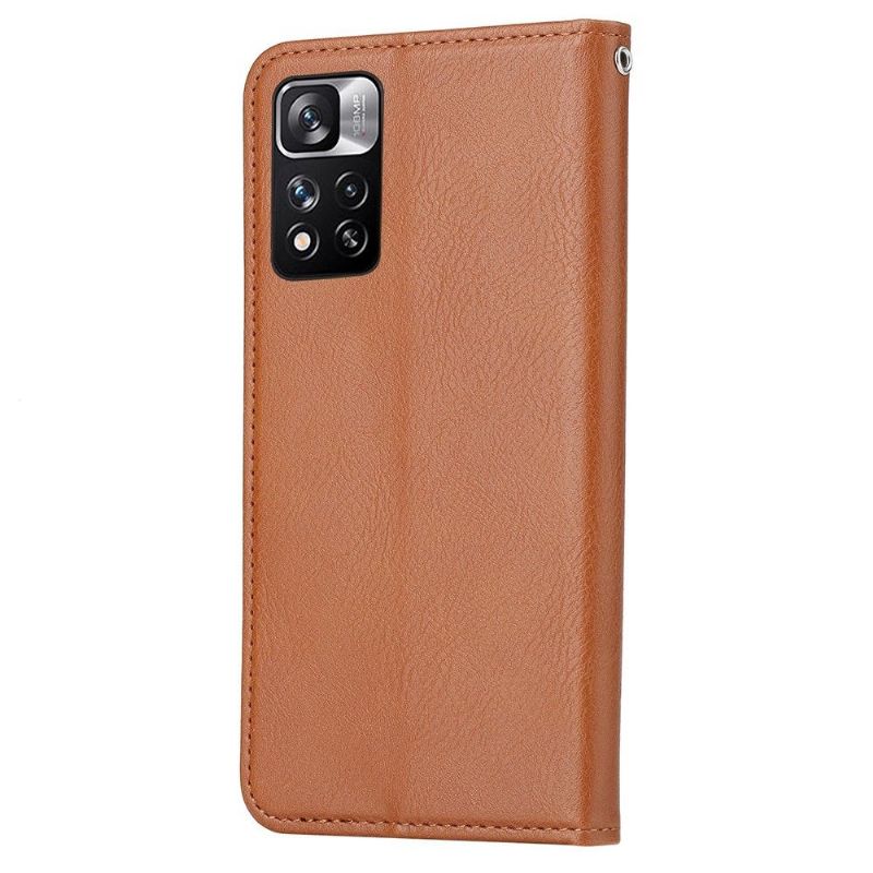 Housse Xiaomi Redmi Note 11 / 11S Stand Case effet cuir