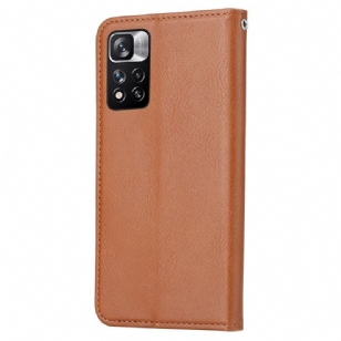 Housse Xiaomi Redmi Note 11 / 11S Stand Case effet cuir