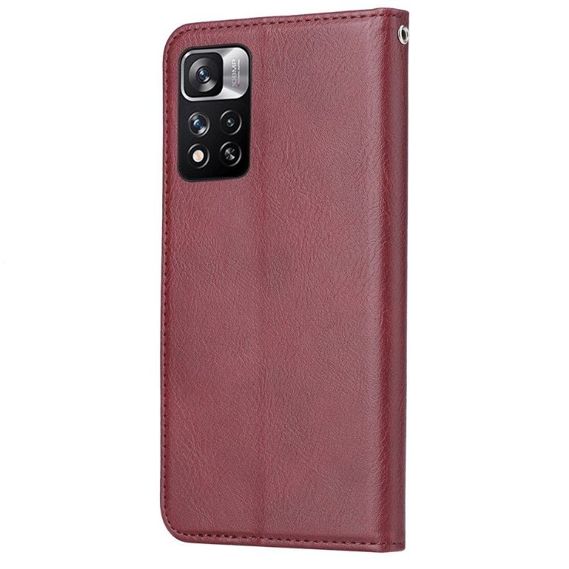 Housse Xiaomi Redmi Note 11 / 11S Stand Case effet cuir