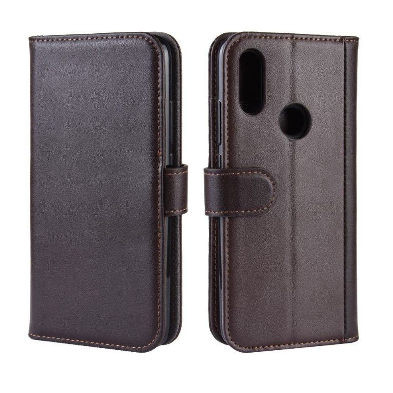 Xiaomi Redmi 7 - Étui cuir premium porte cartes - Marron