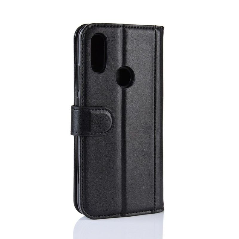 Xiaomi Redmi 7 - Étui cuir premium porte cartes - Noir