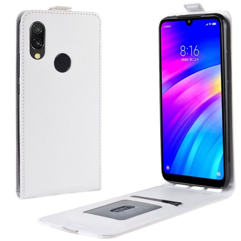 Xiaomi Redmi 7 - Étui simili cuir avec rabat verticale