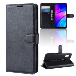 Xiaomi Redmi 7 - Étui style cuir porte cartes