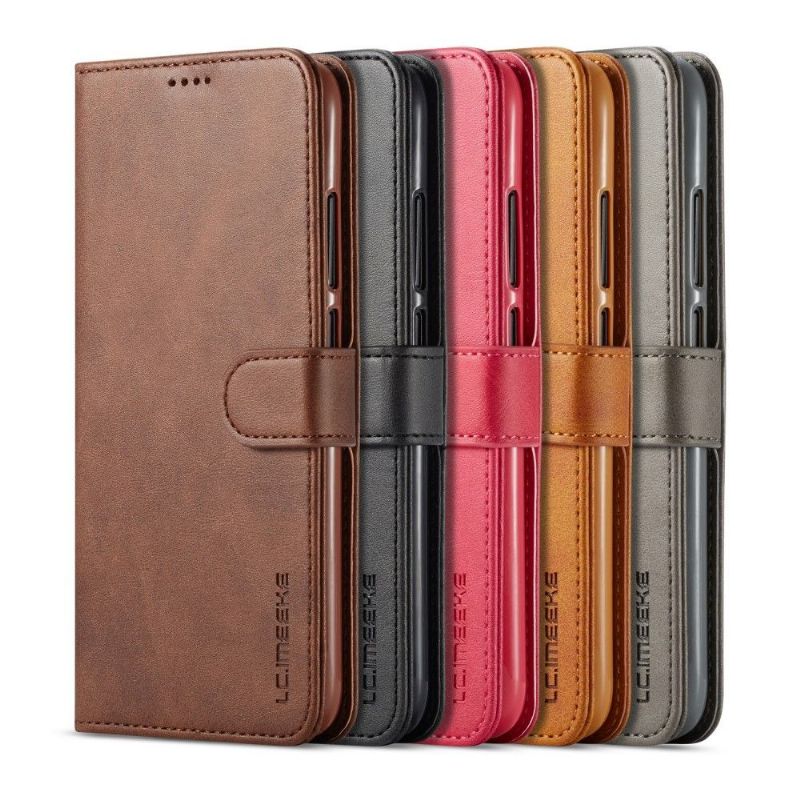 Xiaomi Redmi 7 - Étui Tommy cuir style portefeuille