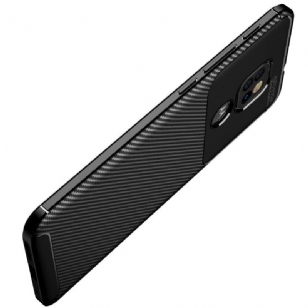 Coque Motorola Moto G9 Play effet fibre de carbone