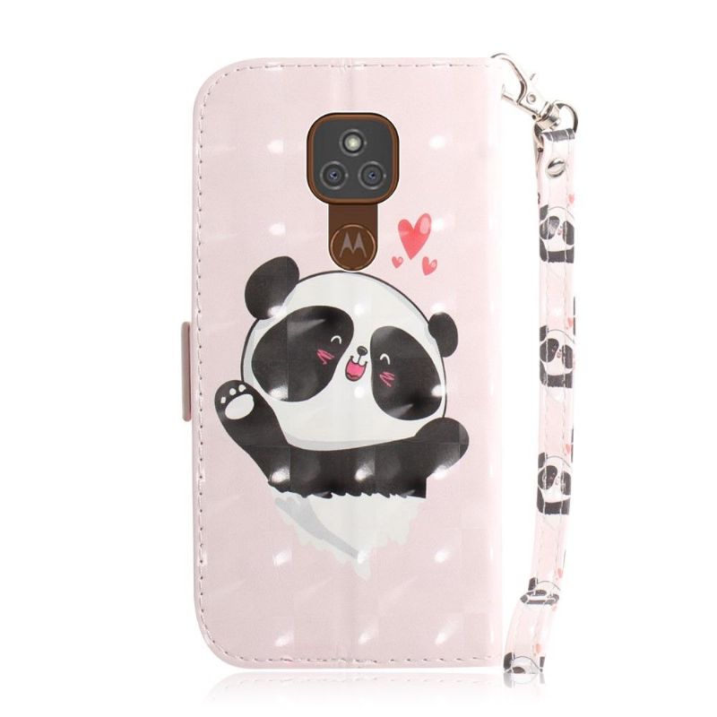 Housse Motorola Moto G9 Play mignon panda