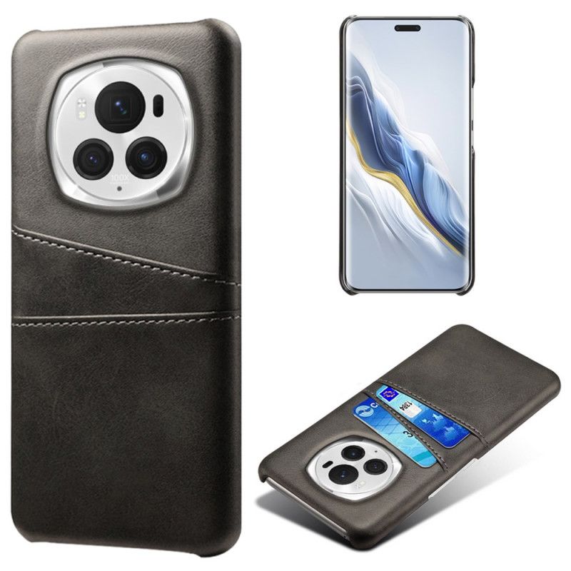 Coque Honor Magic 6 Pro Effet Cuir Porte-Cartes