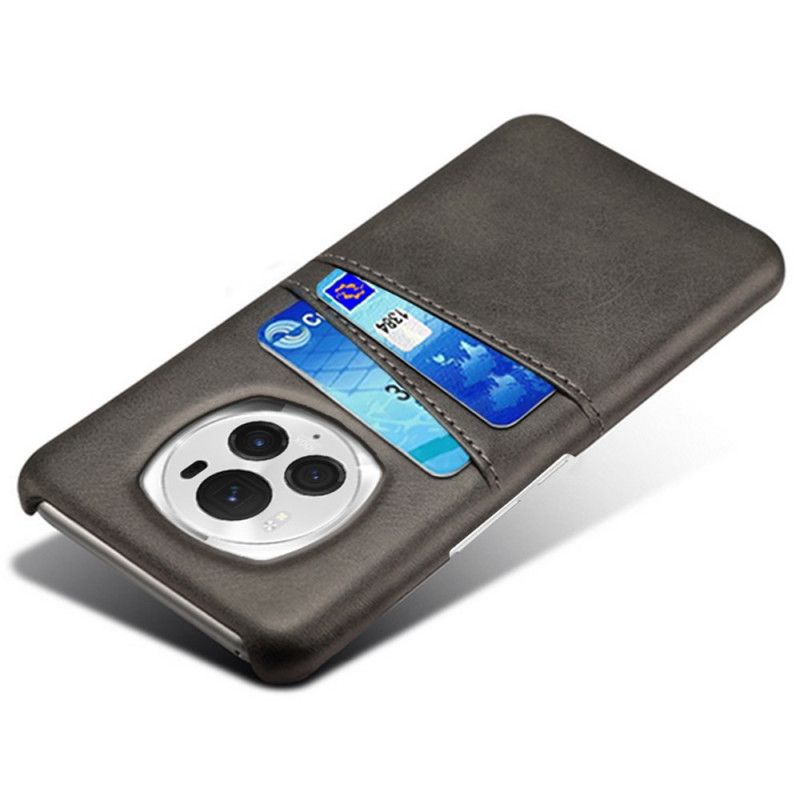 Coque Honor Magic 6 Pro Effet Cuir Porte-Cartes