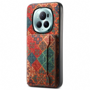 Coque Honor Magic 6 Pro Porte-Carte Design Floral