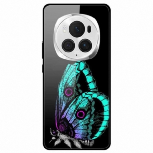 Coque Honor Magic 6 Pro Verre Trempé Papillon Vert Lumière