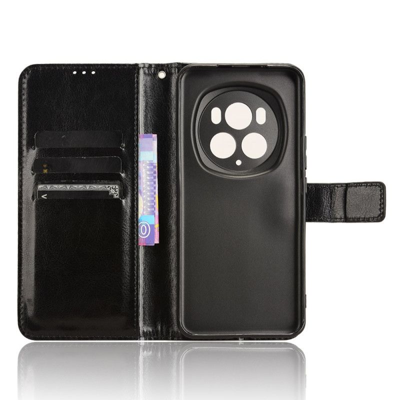 Housse Honor Magic 6 Pro Simili Cuir Flashy à Lanière