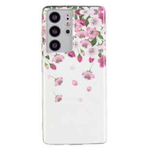 Coque Samsung Galaxy S21 Ultra 5G Fluorescente Fleurs