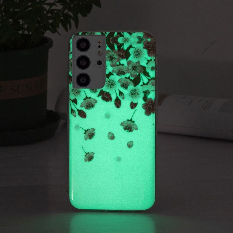 Coque Samsung Galaxy S21 Ultra 5G Fluorescente Fleurs