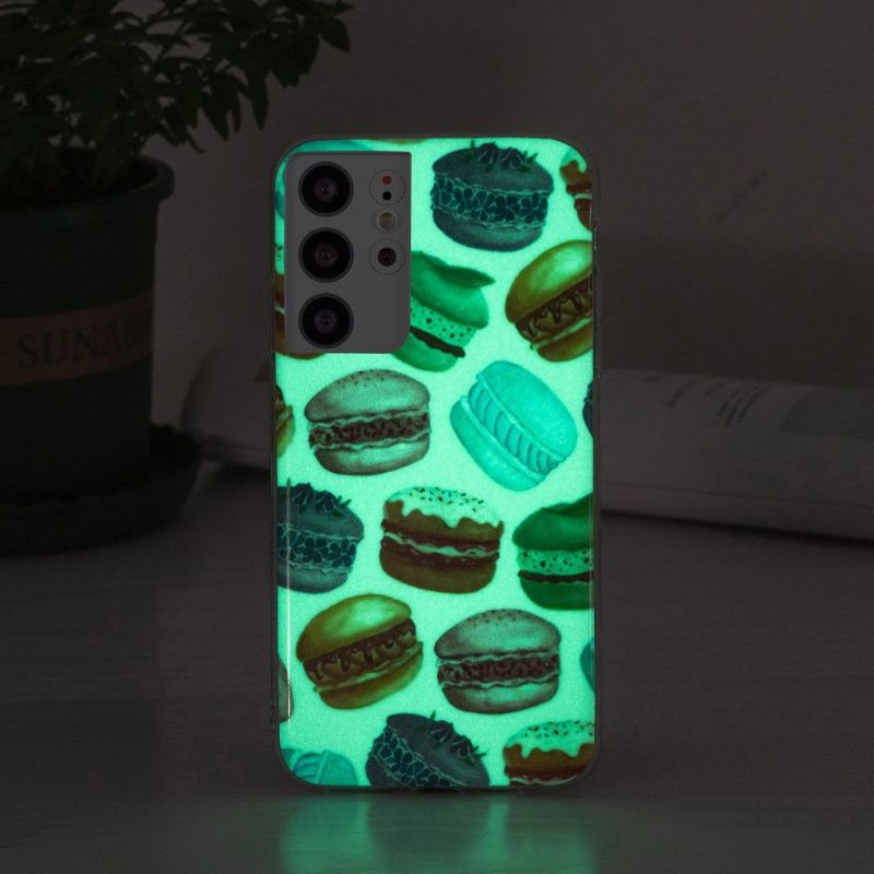 Coque Samsung Galaxy S21 Ultra 5G Fluorescente Macarons