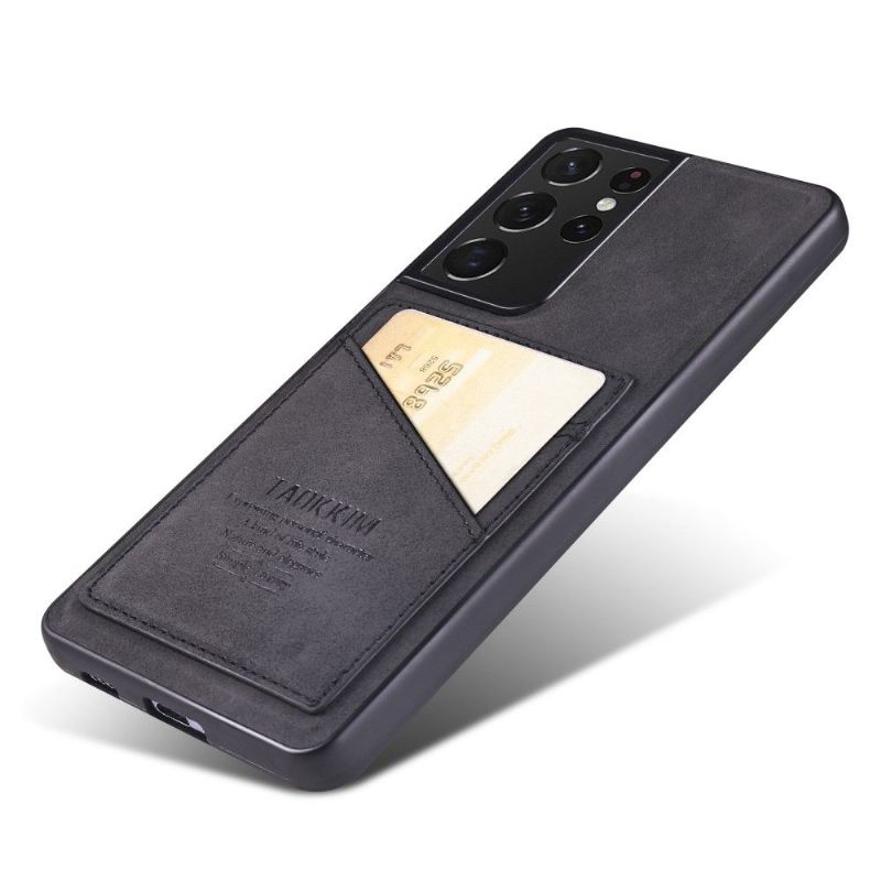 Coque Samsung Galaxy S21 Ultra 5G Simili Cuir Vintage