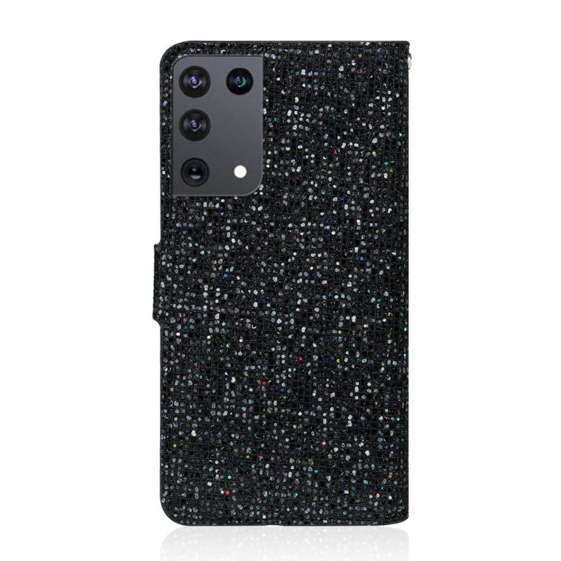 Housse Samsung Galaxy S21 Ultra 5G Glitter Porte Cartes