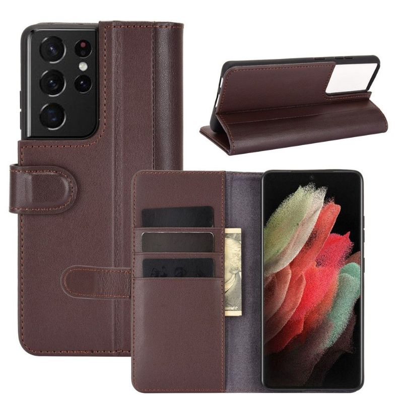 Housse Samsung Galaxy S21 Ultra Cuir Premium