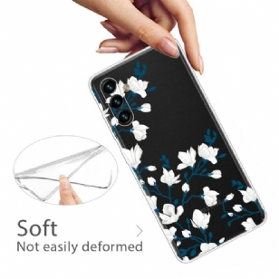 Coque Samsung Galaxy A13 5G fleurs blanches 2