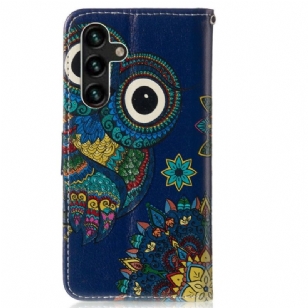 Housse Samsung Galaxy A13 5G hibou baroque