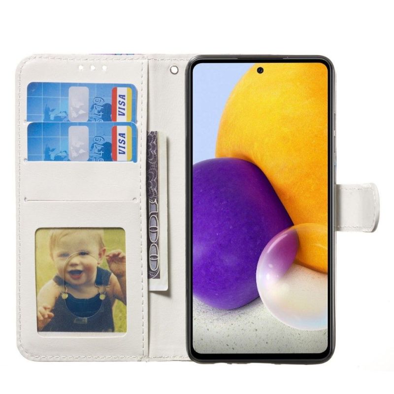 Housse Samsung Galaxy A13 5G hibou et attrape rêves colorés