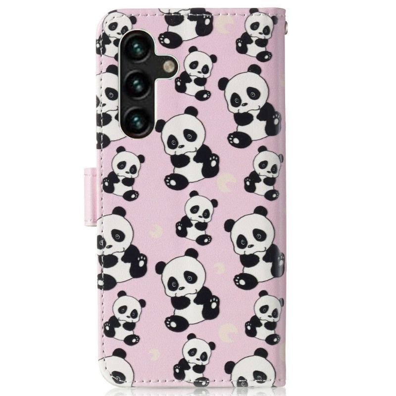 Housse Samsung Galaxy A13 5G multiples pandas