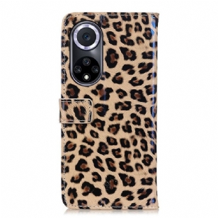 Housse Huawei Nova 9 Simili Cuir Style Léopard