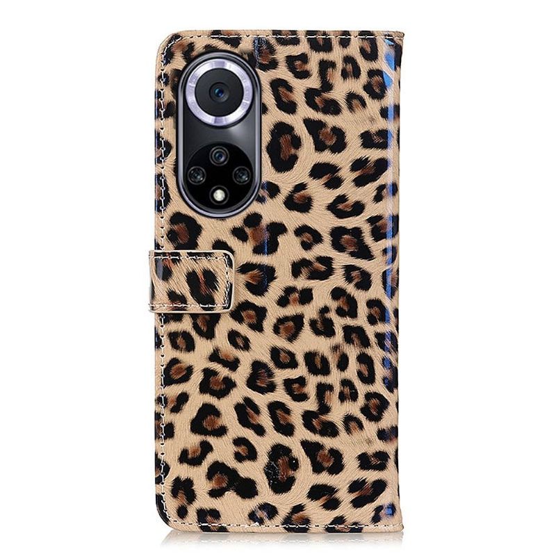 Housse Huawei Nova 9 Simili Cuir Style Léopard