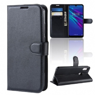 Huawei Y6 2019 - Étui style cuir porte cartes