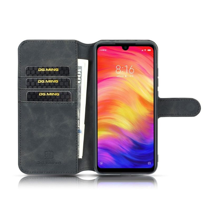 Huawei Y6 2019 - Housse DG MING effet cuir