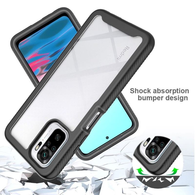 Coque Xiaomi Redmi Note 10 4G Hybride Antichoc dos transparent