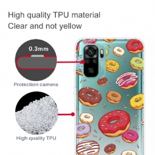 Coque Xiaomi Redmi Note 10 multiples donuts