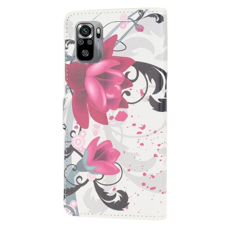 Housse Xiaomi Redmi Note 10 Fleurs de lotus