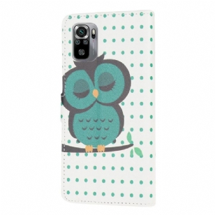 Housse Xiaomi Redmi Note 10 Hibou Endormi